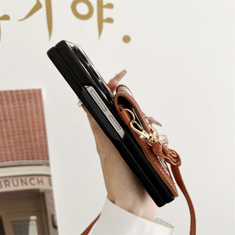 Læder-crossover-etui Kaï - Velegnet til Galaxy Z Fold